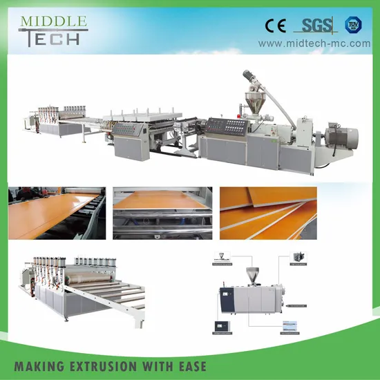 Plastic PVC Celuka/Crust/Skinning Foam/Foaming Board Extruding Equipment 